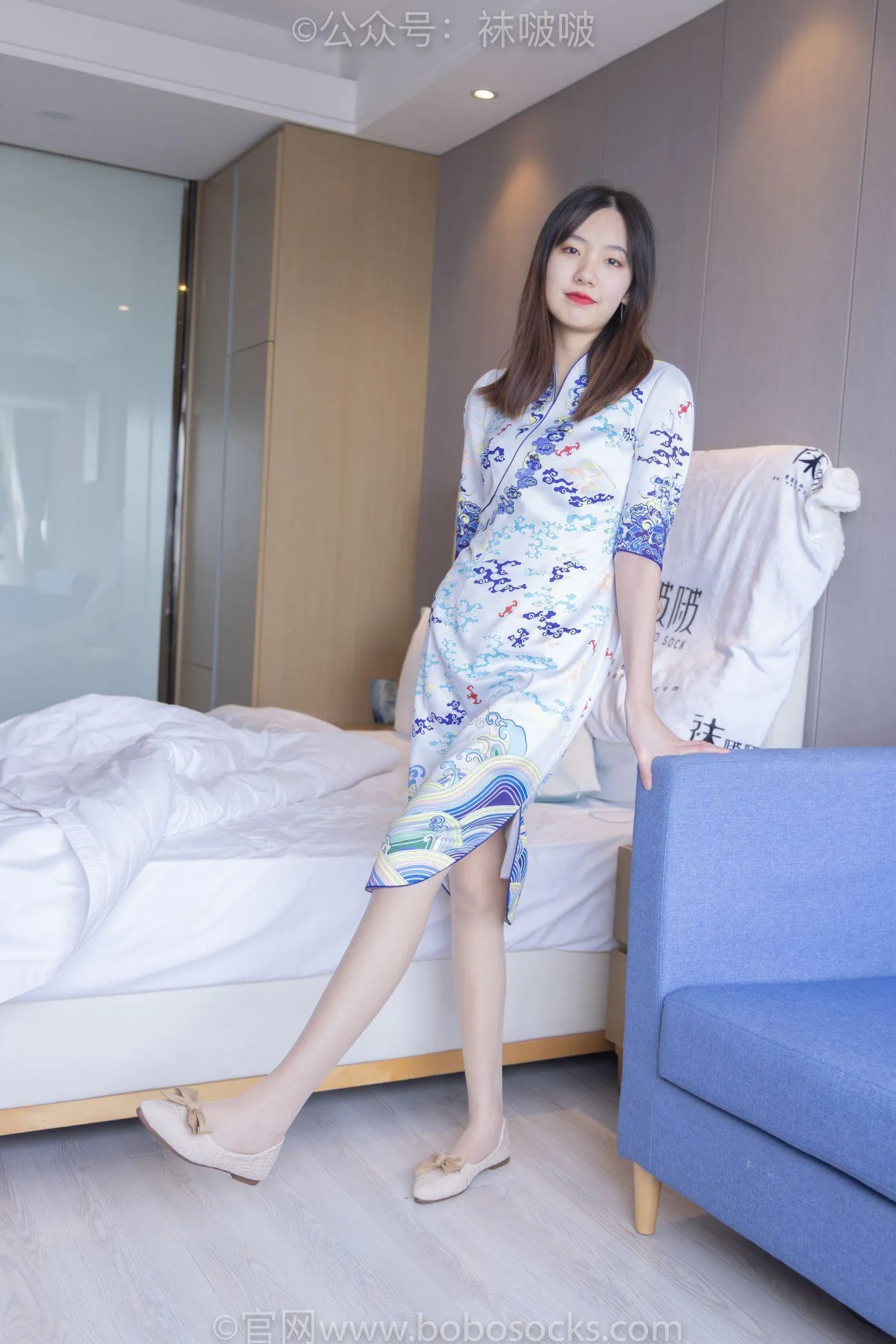 [BoBoSocks袜啵啵]NO.082 小甜豆-旗袍、皮底鞋、高跟鞋、肉丝 [140P]插图8